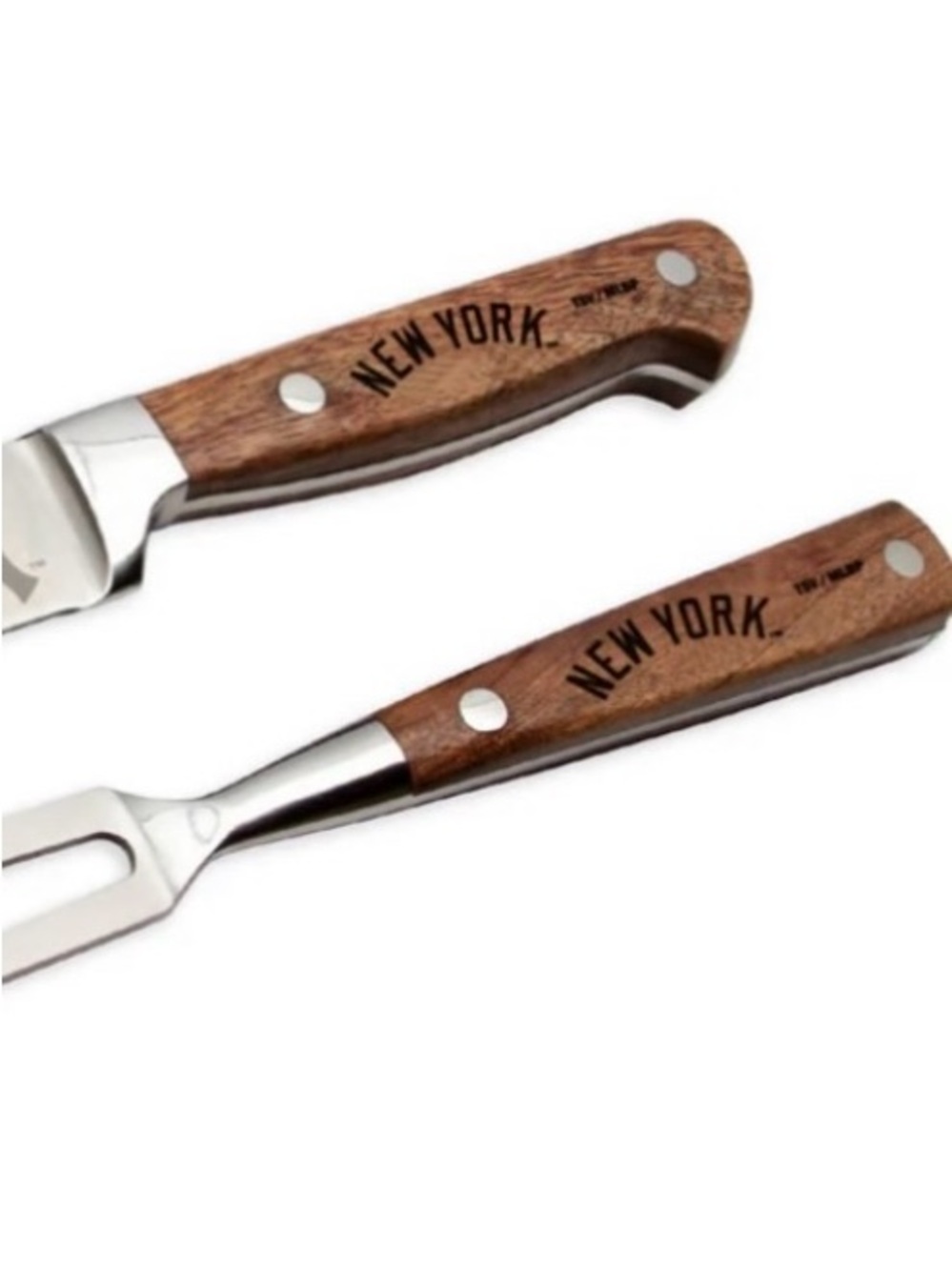 New York Yankees Two Piece Carving Knife Set by The Sports Vault - Picture 2 of 10